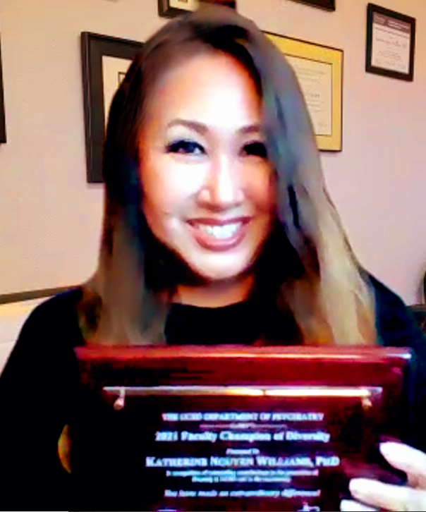 UC San Diego Department of Psychiatry (@psychiatryucsd) on Twitter photo Congrats to Prof Katherine Nguyen Williams PhD (<a href="/DrKathy11/">Kat Williams</a>) Faculty Champion of Diversity 2021! She was chosen for her activism and work with low-income, culturally and racially diverse families in San Diego + all she's done as part of our Diversity Committee!
#Inclusivity Congrats to Prof Katherine Nguyen Williams PhD (<a href="/DrKathy11/">Kat Williams</a>) Faculty Champion of Diversity 2021! She was chosen for her activism and work with low-income, culturally and racially diverse families in San Diego + all she's done as part of our Diversity Committee!
#Inclusivity