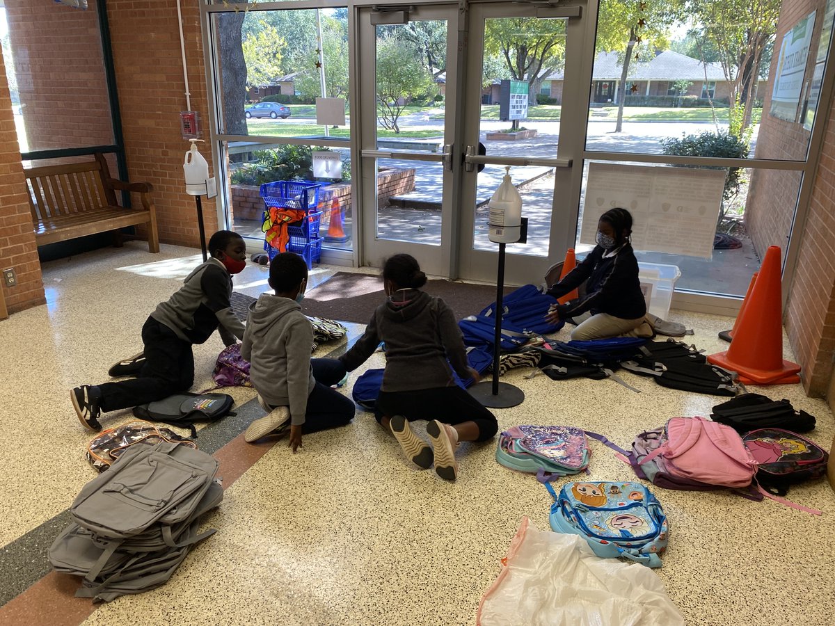 KramerDISD's tweet image. Rhema from 3rd grade is on a mission to collect backpacks for kids in Africa. He is leading an initiative to get 200 backpacks in the month of November. We are already at 59! Can you help us out by donating a backpack? Drop one off at the school or go to: backpacksforafrica.org