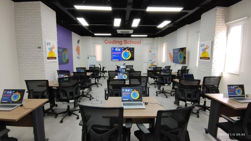 On the occasion of the 26th annual UN climate conference (COP 26), and in partnership with <a href="/UNICEFJordan/">UNICEF Jordan - يونيسف الأردن</a>, Orange Coding School organized #SuperCoders 'Let's Code for Planet' training to enhance kids' creativity using #Scratch.”

#OrangeDigitalCenter #ODC #innovation #coding