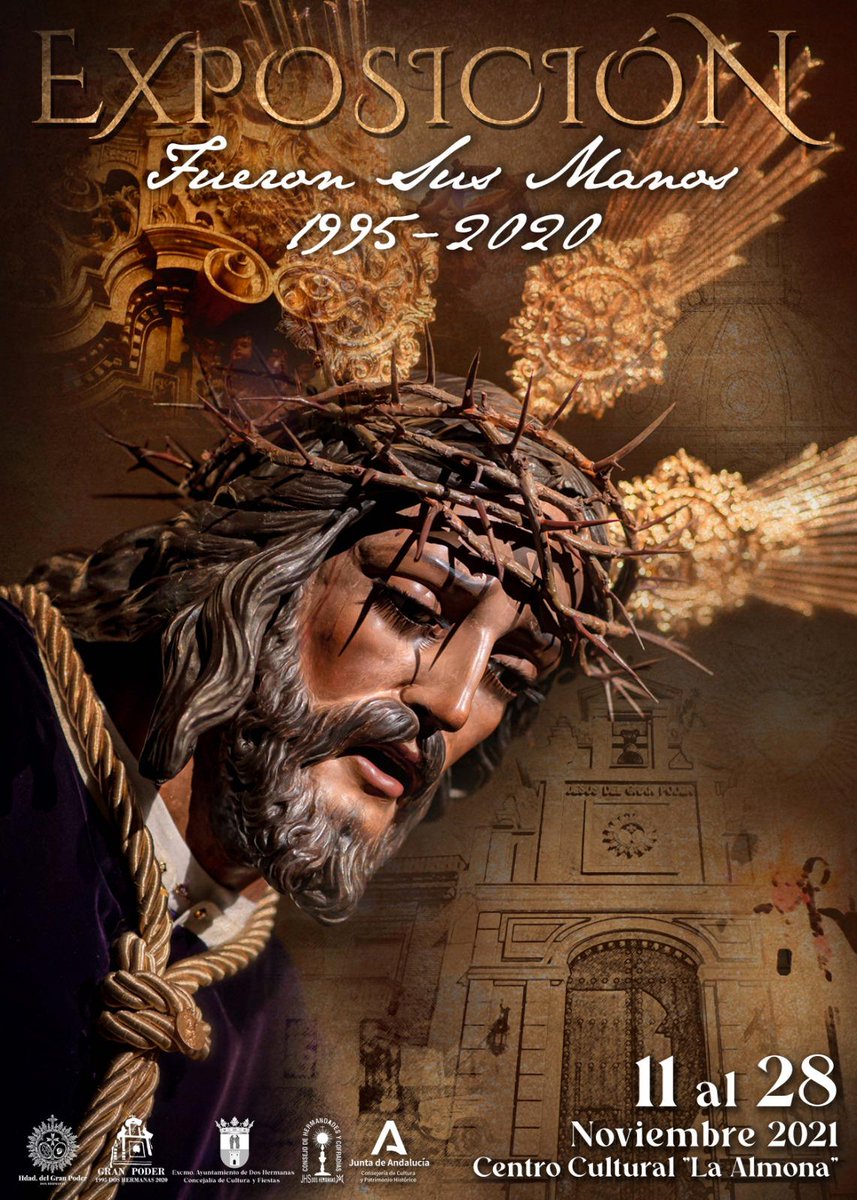 El próximo jueves, a las 19:30, se inaugura en el C.C. La Almona, la exposición "Fueron sus manos". Se estrenará la pelicula conmemorativa del mismo nombre y podrán contemplarse objetos, enseres, documentos y fotografías relativos al XXV Aniversario de la Bendición de la Capilla.