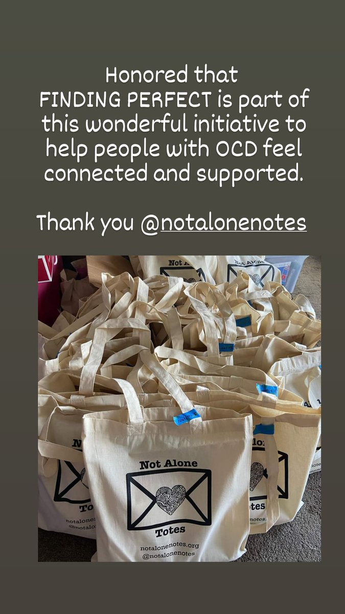 ellyswartz's tweet photo. Honored that FINDING PERFECT is part of this wonderful initiative to help people with #OCD feel connected and supported.
Thank you #NotAloneNotes https://t.co/XscBwB52f6