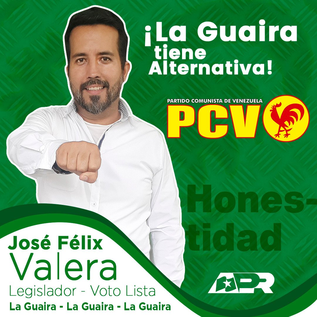 1Mhario's tweet photo. Vota: José Félix Varela.
Legislador 1° en Voto Lista.
Bolivariano, chavista y profundamente revolucionario.

#LaGuairaTieneAlternativa
#VotaGalloRojo
#AsíVotamosLosRevolucionarios
#VotaPCVGalloRojo https://t.co/MlQ1SMQFtT