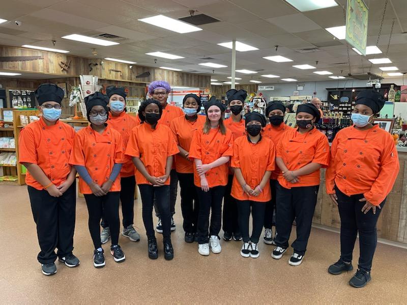 SehSeminoles's tweet photo. For the 9th year, Southeast's Culinary Club competed at @MixonFruitFarm to find out which dip tasted the best. Natalie won the first-place trophy with her Cheesy Chorizo Dip, while Dayla won second-place with her Maple Bacon Dip. #WeManatee #MeetSoutheast https://t.co/F4D4kTROQz