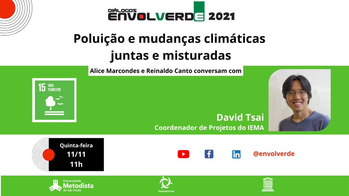 ReinaldoCanto's tweet photo. É sempre bom lembrar que o combate às mudanças climáticas tráz outros benefícios como a redução da poluição causada pela queima de combustíveis fósseis. Direto da COP 26 o coordenador de projetos do IEMA vai falar da Plataforma da Qualidade do Ar lançada pelo instituto. Confira: https://t.co/z896kUPoHb