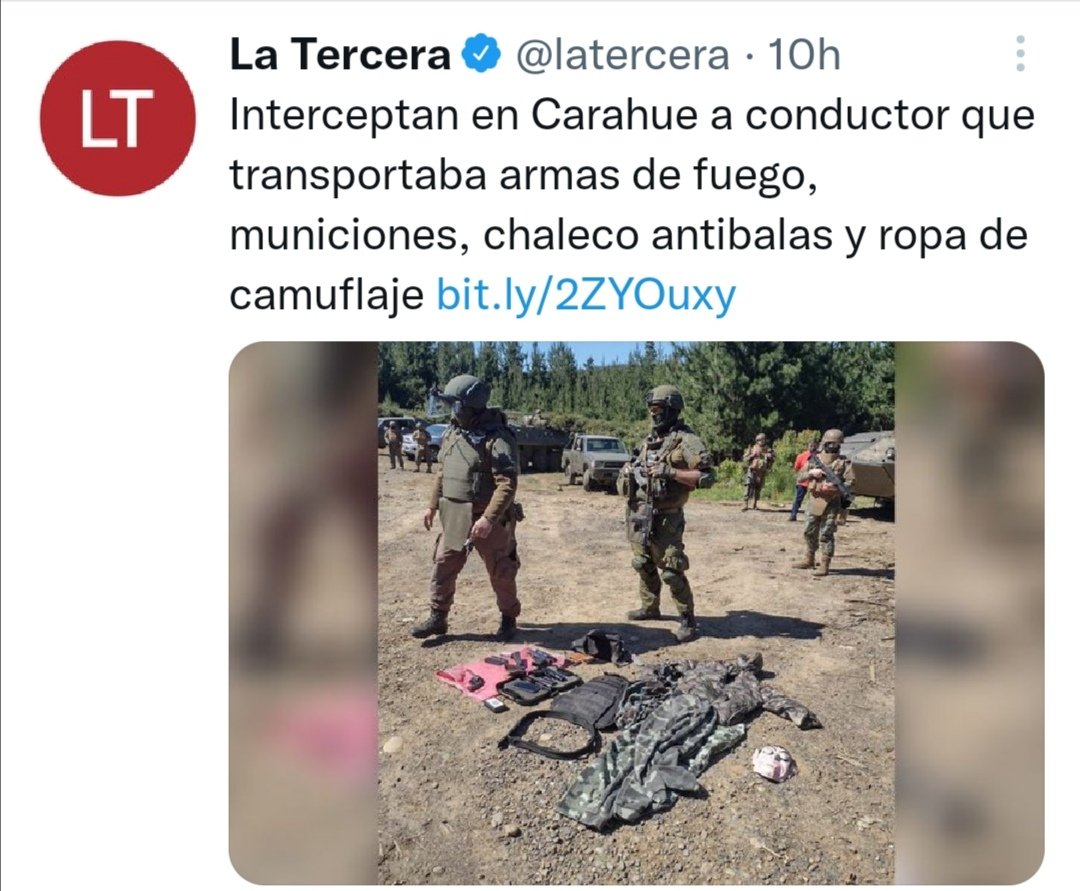 Elizabeth5390's tweet photo. Contamos con ud cuando tome el mando "Señor Iturriaga" ,. Esto ya tiene que parar, queremos a la Araucanía libre de vandalismo y que su gente vuelva a sentir tranquilidad.💪🇨🇱 @Ejercito_Chile #LonconRenuncia #CarcelaTerroristasMapuches https://t.co/FGXYTizNPp https://t.co/1DcOes8vnj