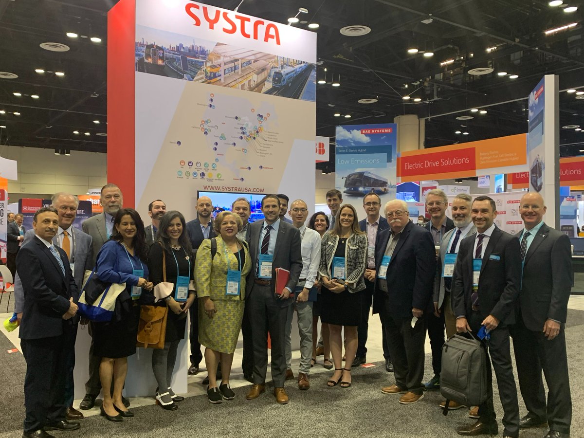SYSTRA USA welcomes the leadership team from Austin Capital Metro and Austin Transportation Partners to our booth (#2845) on the APTA Expo floor.