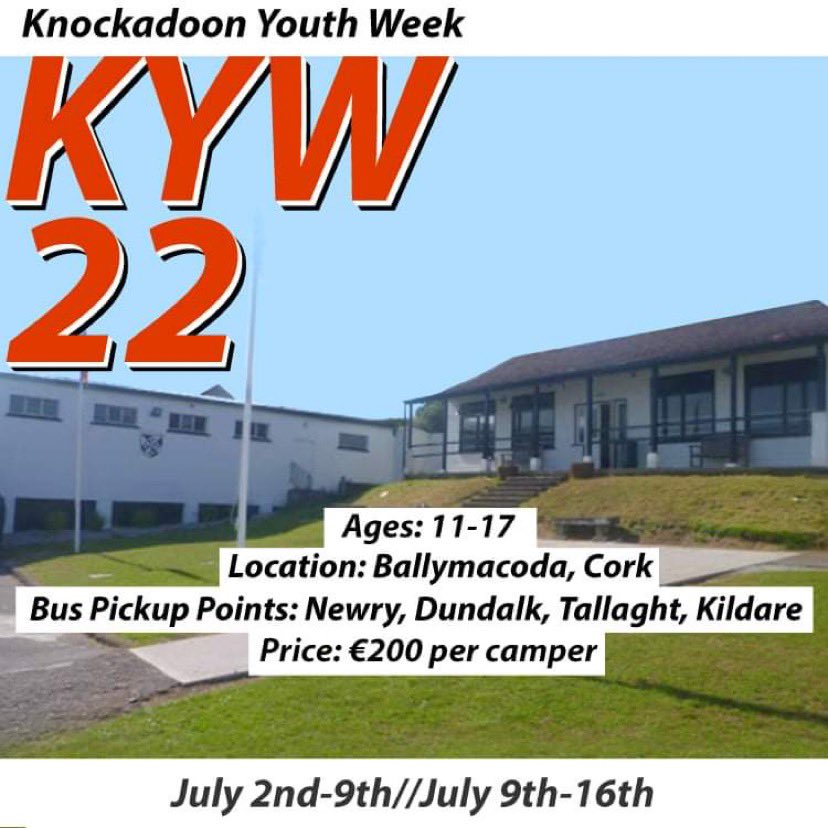 Hi Guys! 

We just wanted to tell you a little bit more about Knockadoon! 

We’re a summer camp for young people and if you check out our YouTube channel you can see exactly what happens on camp including games, pier jumping and more!

YouTube: m.youtube.com/user/Knockadoo…?