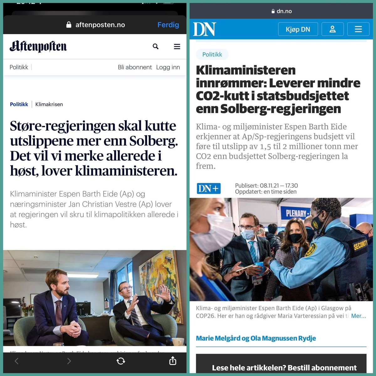 Venstre tweet media