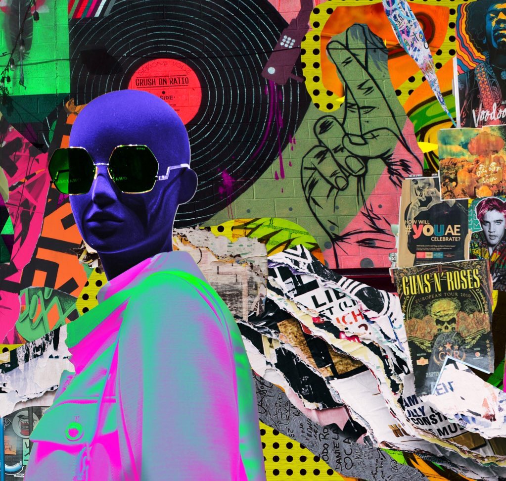 Bitaemm's tweet photo. " BEATS " 🎧

This collage represents the sensation of listening to music that makes you joyful and changes your mood.
#nft #nftcollector #nftart #nftartist @opensea 

https://t.co/13MUjYn64g https://t.co/ayjHreFY7w