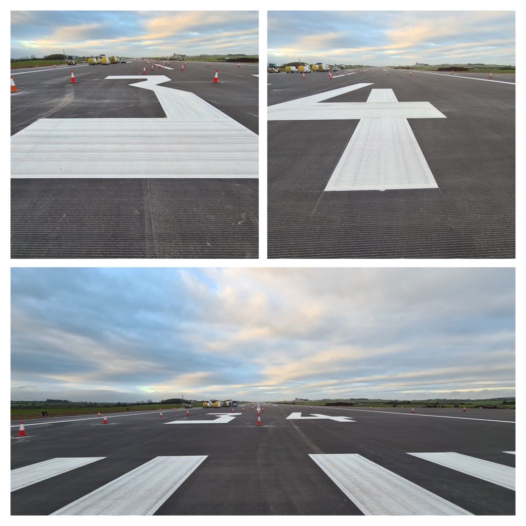 CorkAirport's tweet photo. In two weeks time we will reopen our brand new jet capable runway ⁦@CorkAirport⁩ after an intensive 10 week reconstruction project - the fast capital project in the State in recent years. daa is investing €40 million in Cork’s future connectivity with the world. https://t.co/VfBvOBt2zI
