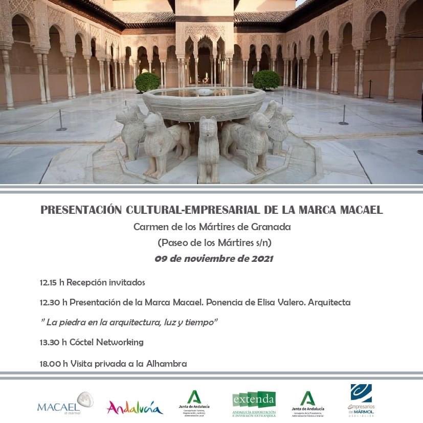 MarcaMacael's tweet photo. 🇬🇧 The big day has come!
The event "Experience the beauty of Macael Marble, from Spain" begins tomorrow. We will count on the intervention of the renowned Spanish architect, ELISA VALERO, who will share her perceptions on #MacaelMarble.

#AemaMacael #MarcaMacael @MarcaMacael https://t.co/5uWk09KkC2