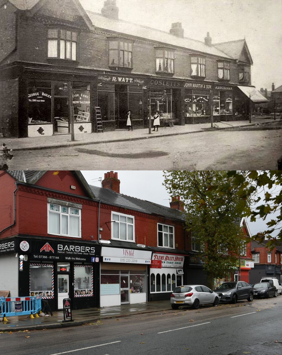 Derby Lane, Stoneycroft, 1900s and 2021