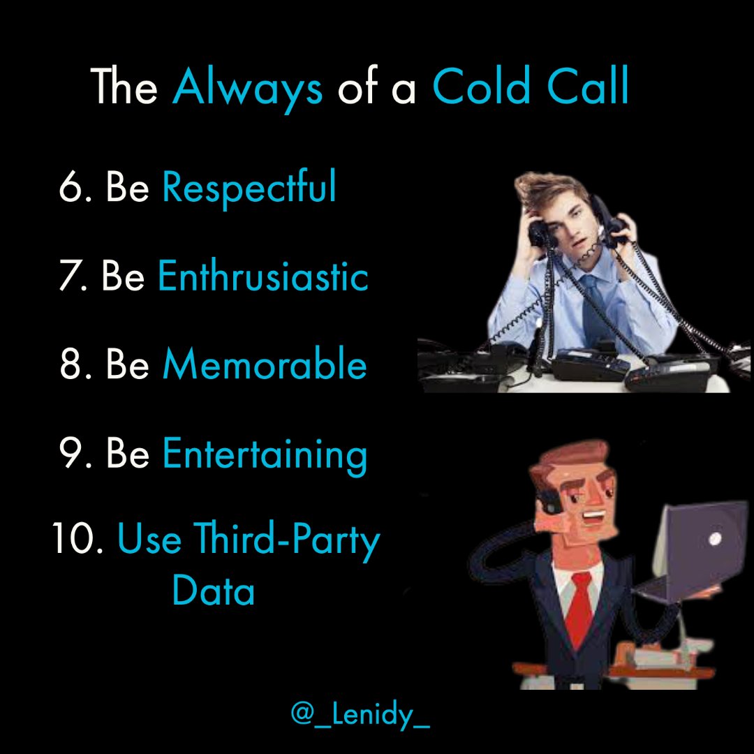 _Lenidy_'s tweet photo. Master the Cold Call and the Rest will be Easy! 😤📞☎️
#sales #salestips @grantcardone #sellingadvice #sellorbesold #selling #sell #sellingtips #sellingeverything #customer #choices #people #love #business #important #call #numbers #show #product #tipsandtricks #coldcalling https://t.co/Q9I0jDD0BF