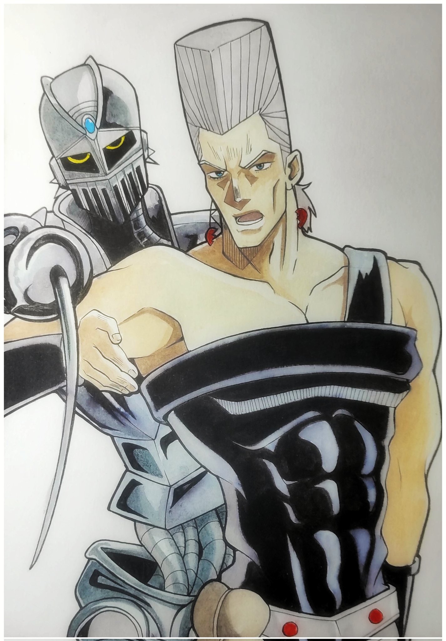 Dudi on X: Polnareff & Silver Chariot ⚔️ #jojo_anime  #JoJosBizarreAdventure #jjba  / X