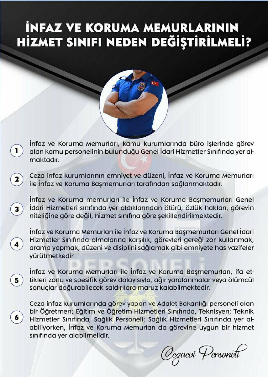 infaz_korumaa's tweet photo. Bu haklı taleplerimizi görmezden gelmeyin lütfen. İnfaz Koruma Memurlarını daha fazla küstürmeyin. @Akparti @MHP_Bilgi @herkesicinCHP @iyiparti #CezaeviEmniyetSınıfına https://t.co/afHzD6adeT
