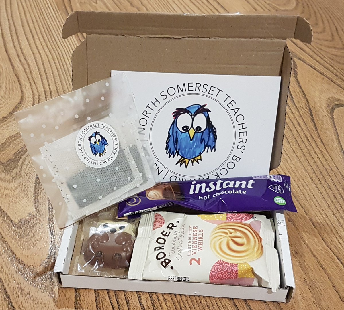 EleFountain's tweet photo. Looking forward to the North Somerset Teachers' Book Award on Saturday! Such a shame we can't take part 'in person', but these lovely bundles will help with the party spirit! Thank you 💙 @JustAboutBooks #NSTBA https://t.co/BomBNkfeqZ