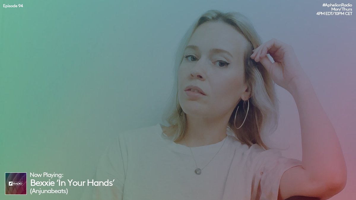 aphelionaudio's tweet photo. 1. @bexxiemusic 'In Your Hands' (@Anjunabeats)

#AphelionRadio - Episode 94, Part 1 [#APR094]
Watch Live on YouTube:
https://t.co/nZGdftLYKL https://t.co/V1i0kOSI2K