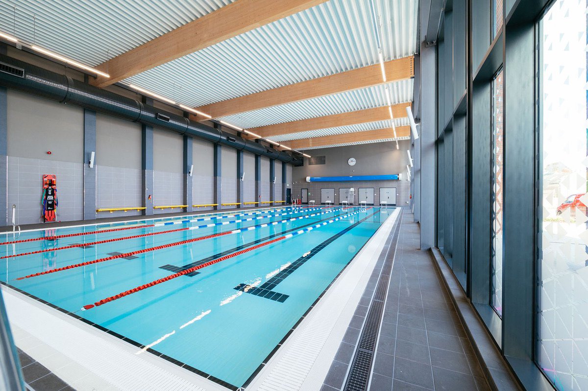 PolyAdvisory's tweet photo. Pleased to have been part of the new Chard leisure centre project, pool surround drainage channels supplied and installed by Poly Advisory with the grills in a one off Anthracite grey to match the tiles. https://t.co/d4tbl19JPW