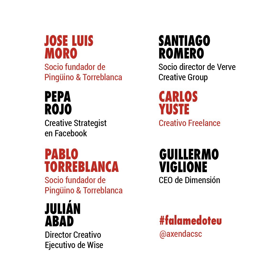 fcom_uvigo's tweet photo. ‼️Do mellorciño da creatividade publicitaria na #fcsc ‼️ #falamedoteu #talentofcsc #publicidade #uvigo #publicidad #creatividad #creatividadpublicitaria #creatividadegalega #agenciapublicidad #branding #advertising #creativity #creativos #creativas #coloquio https://t.co/AivFHGzk3Q