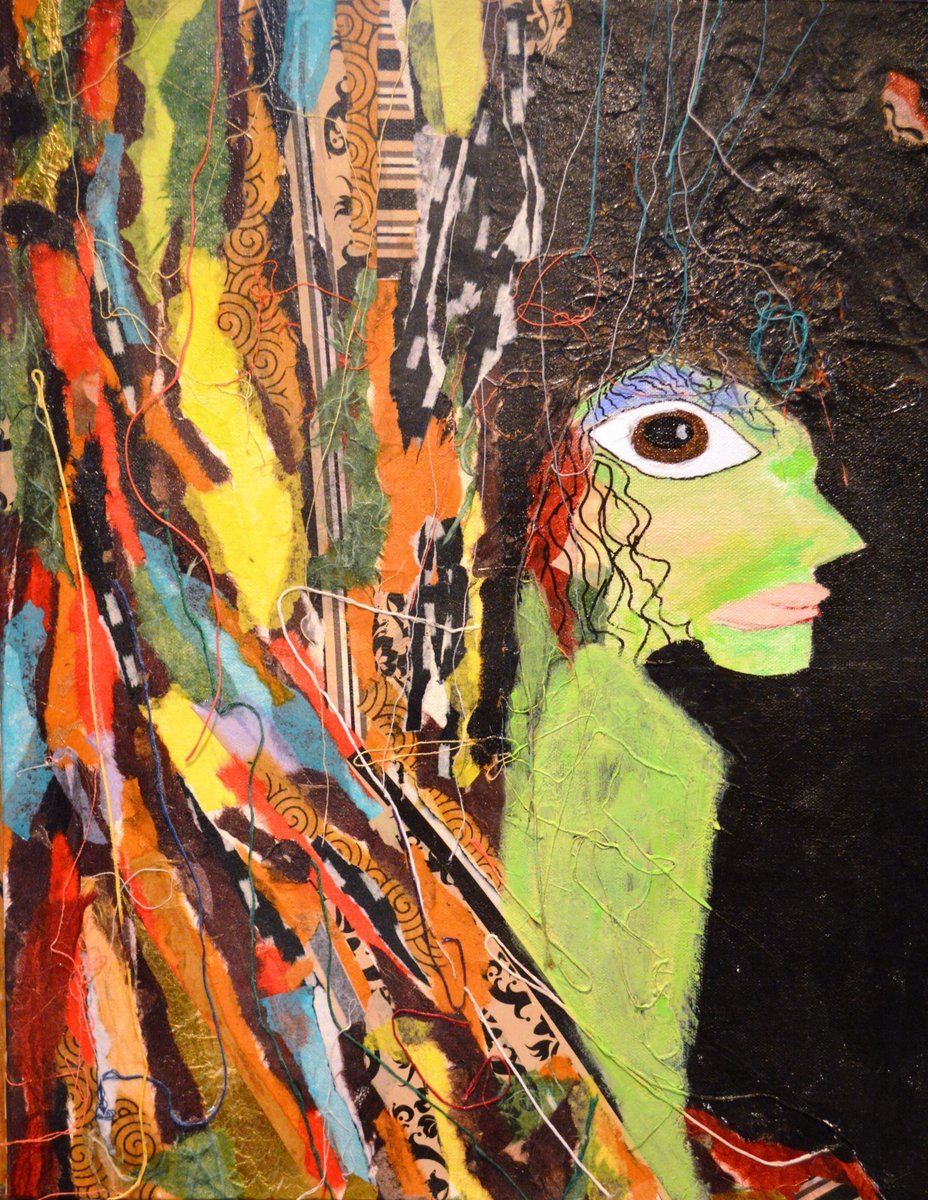 SABaroneArt2's tweet photo. Hello Friends, may you have an awesome week!  Here is a fun painting SA did.  "Green Wickedness" is a mixed media piece.  Should I add to the website? Let me know by liking or leave me a comment. 
Private Collection (c) https://t.co/2q96zZGj0L