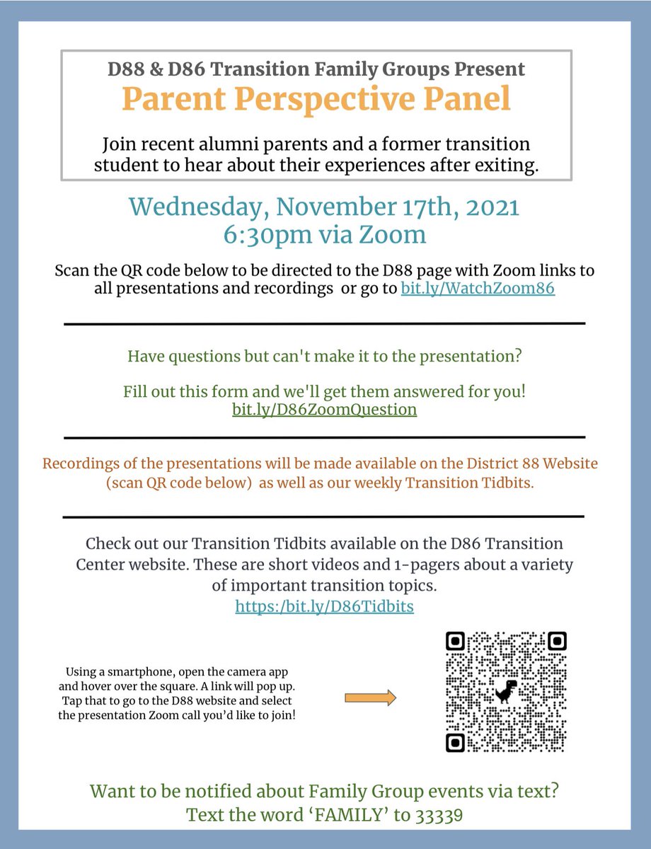 D86Transition's tweet photo. Join our next family group presentation on 11/17 https://t.co/rxPpeAby4A