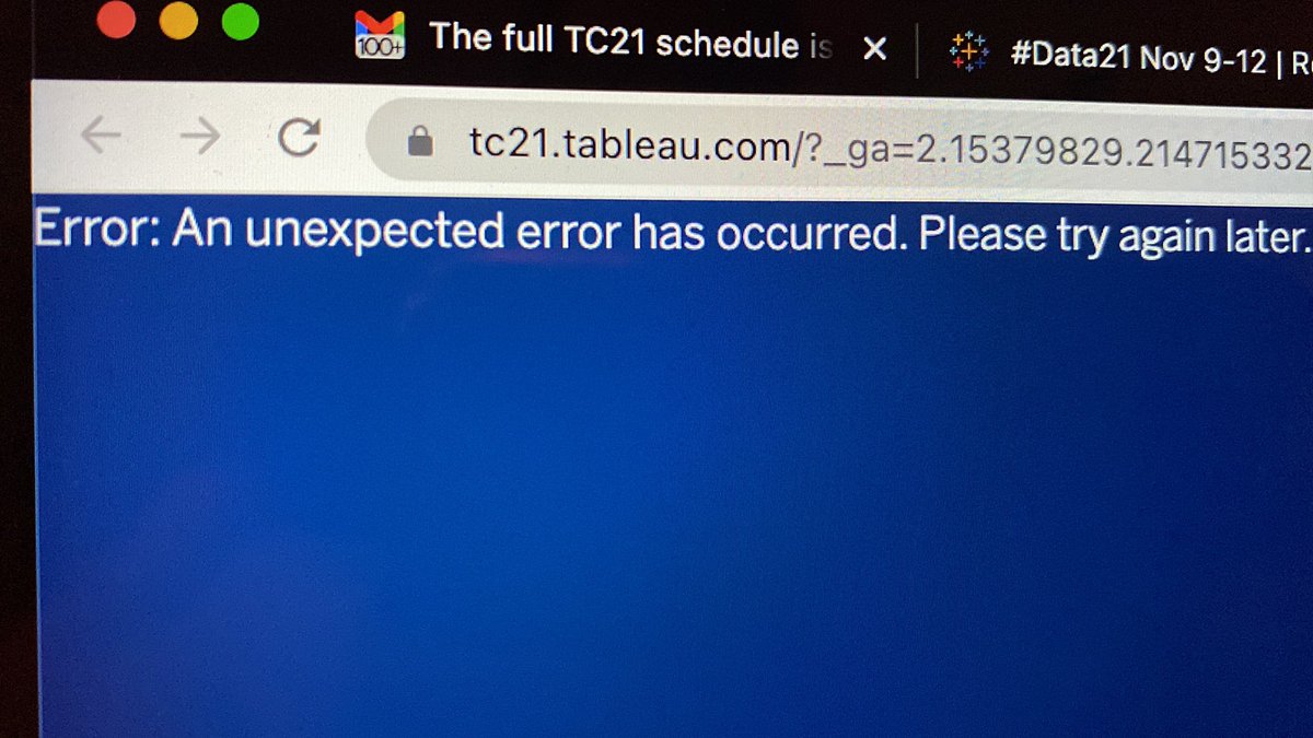 PasiOrn's tweet photo. Hmm getting this when trying to plan what to see. 🤔 #TC21 https://t.co/jJNw2bxMrK