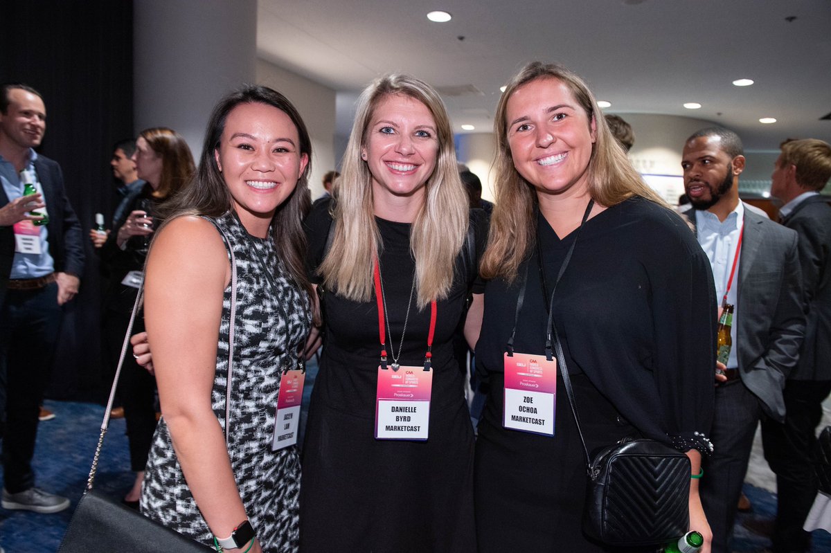 UMassSportMS's tweet photo. With industry conferences back in full swing, today’s alumni feature celebrates this fantastic trio. Danielle Byrd, Zoe Ochoa and Jaclyn Lam are building a strong McCormack connection at @MarketCastLLC &amp; helping shape the future of brand partnerships in sports. https://t.co/271Teu33cD