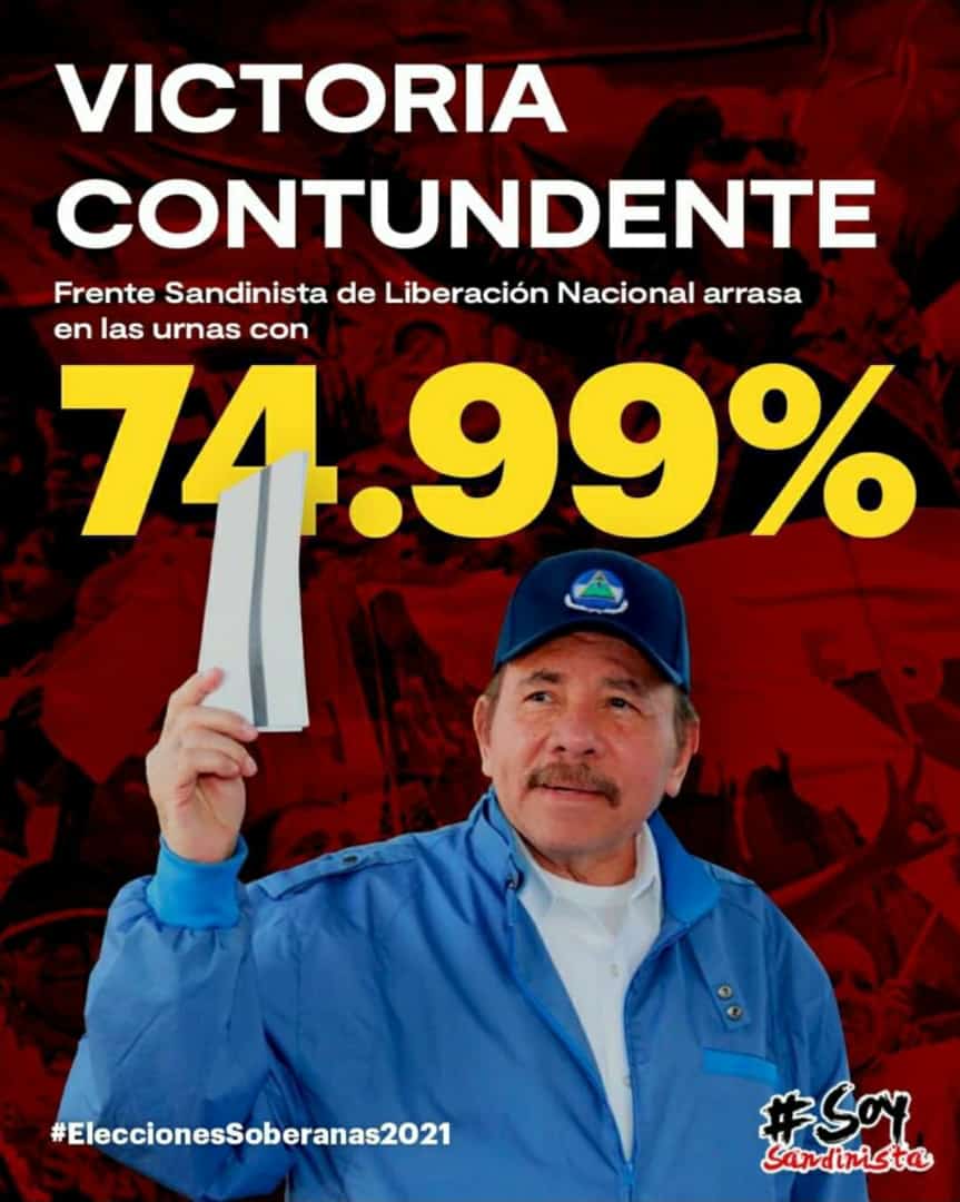 erling2021's tweet photo. ¡NICARAGUA, GANAMOS! 🇳🇮🔴⚫

#EleccionesSoberanas2021 #TodosJuntosVamosAdelante
#UnidosEnVictorias https://t.co/ReKEW5rNLP