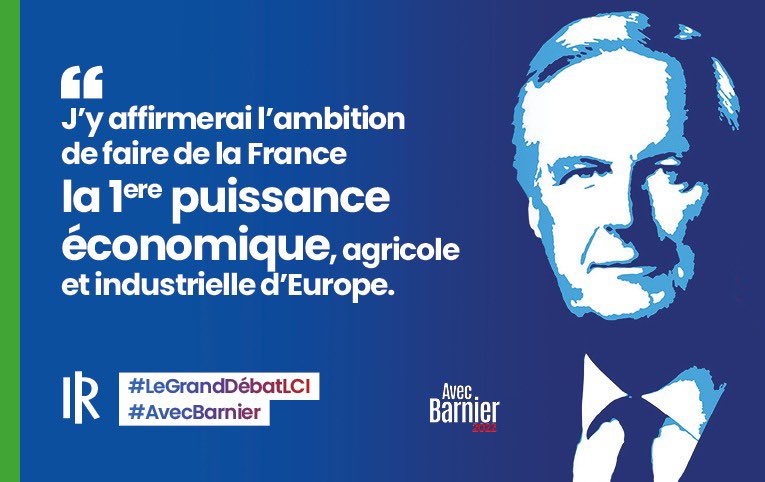 parolederep's tweet photo. #Barnier2022 #LeGrandDebatLCI #JeVoteBarnier #CongresLR https://t.co/KtmGqoTLSZ