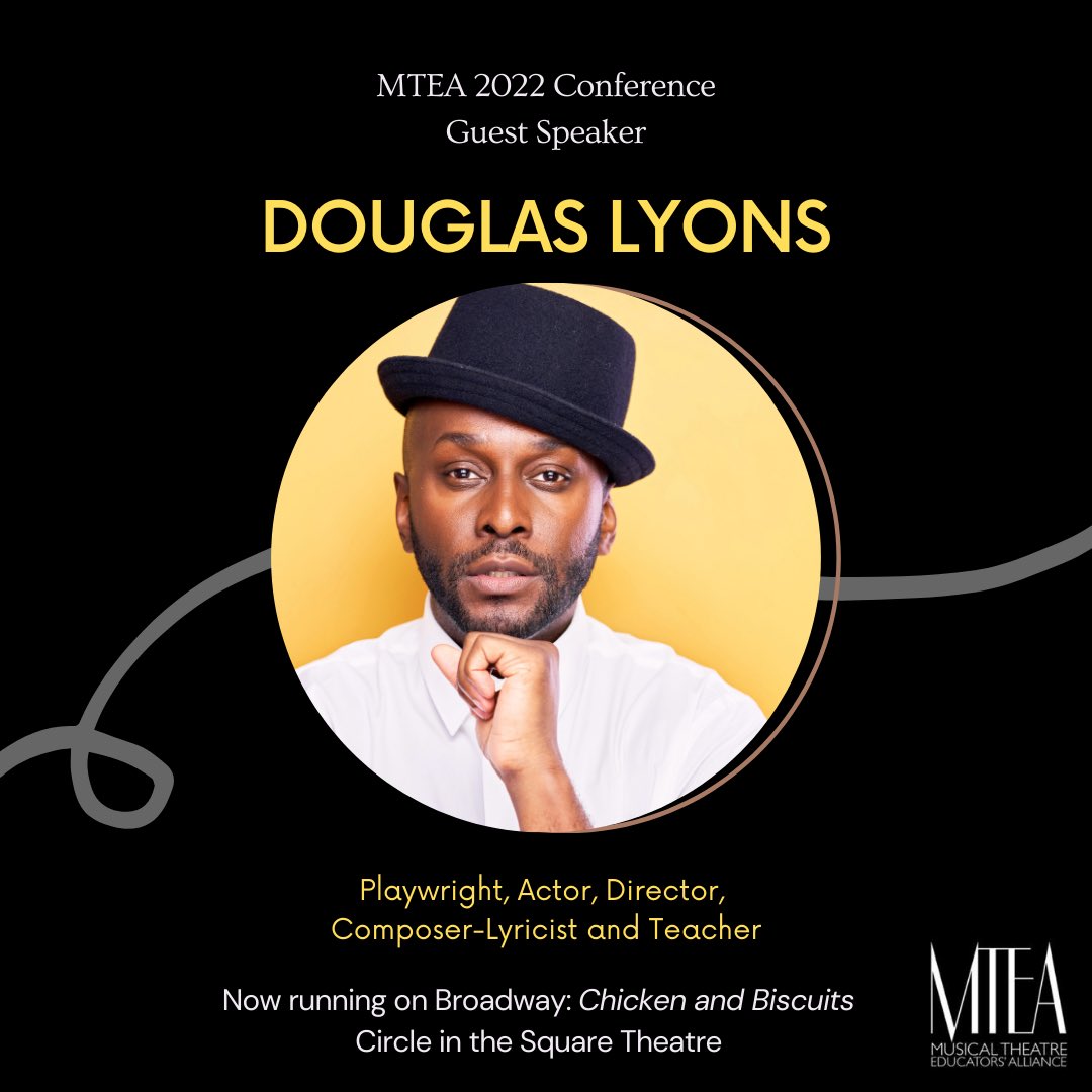 MTEducators's tweet photo. Our first MTEA 2022 Conference speaker has been announced! Get ready for @DouglasSings to tell us all about being a multi-hyphenate artist! https://t.co/rNU069Mwjd