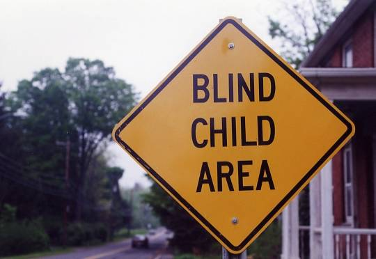 CarHelmets's tweet photo. Drivers: Don't forget to #MakeEyeContact with that red and white cane. https://t.co/ZJ6ep61dWO
