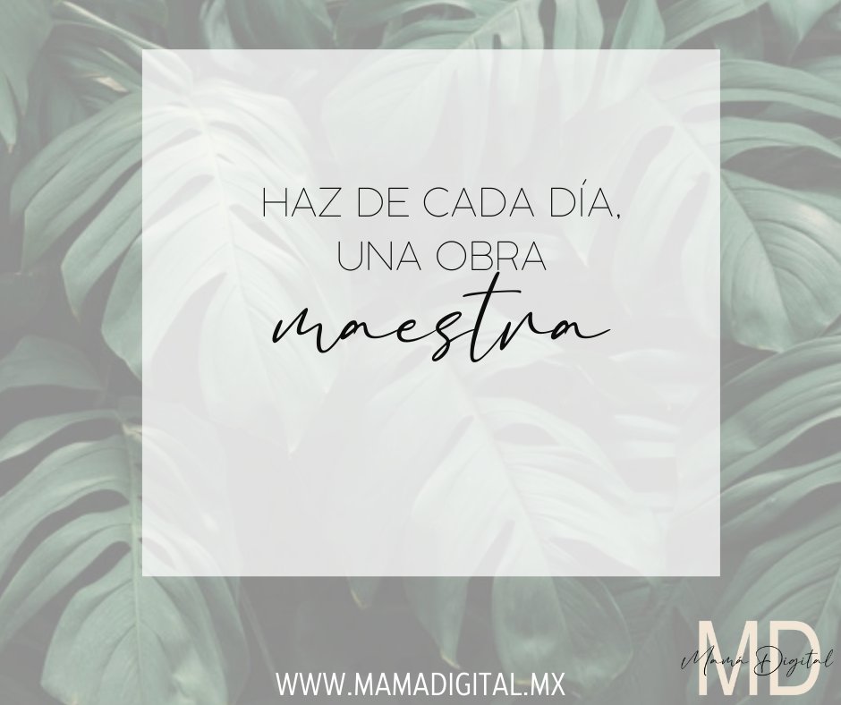 Cada día demos lo mejor de nosotros. ¡Buen lunes!