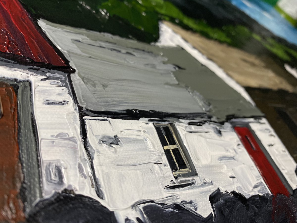 #outbuildings #acrylicpainting #palletknifepainting #farmlife #welshart