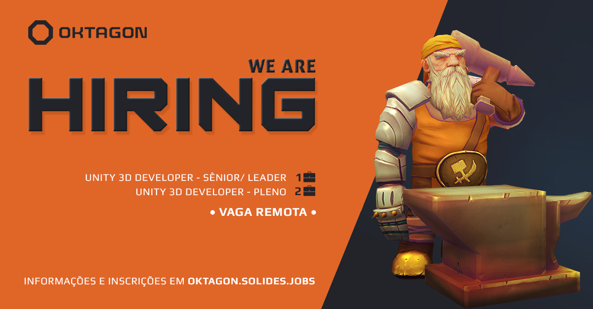 ⚠️A Oktagon está com 3 NOVAS VAGAS de Engenharia abertas!
🧡 Venha fazer parte do nosso time e se inscreva em oktagon.solides.jobs
👥Marque ou indique profissionais que possam ter interesse.
📢Dê Like e Compartilhe esse post com a sua rede.