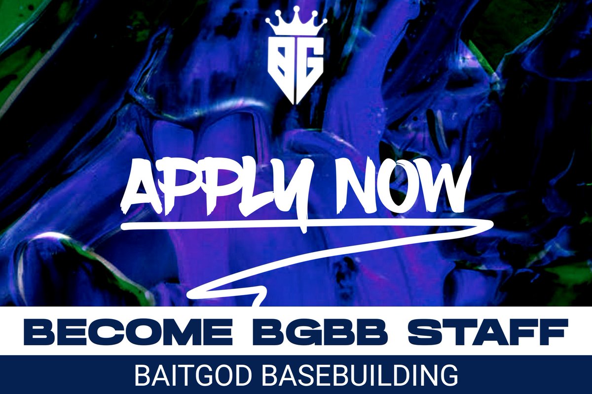 It is time for discount 🎁 &amp; giveaways. Be a part of exclusive discount and pick our hottest builders for free 🔥 &amp; unleash your defense! 🏅.🎟️ Order your bases now!

If you like to be a part of staff. Submit your application now!

discord.gg/b39DPHnsZ9