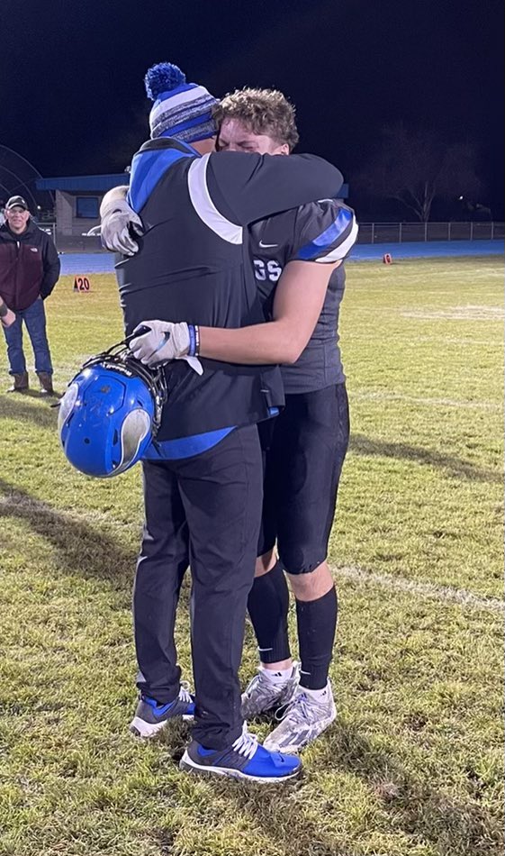 We’ve worn several different colors over the years but the one constant has been he and I taking the field together every fall for 10 years. I was incredibly blessed to coach both my boys throughout. I’m going to miss them next fall.