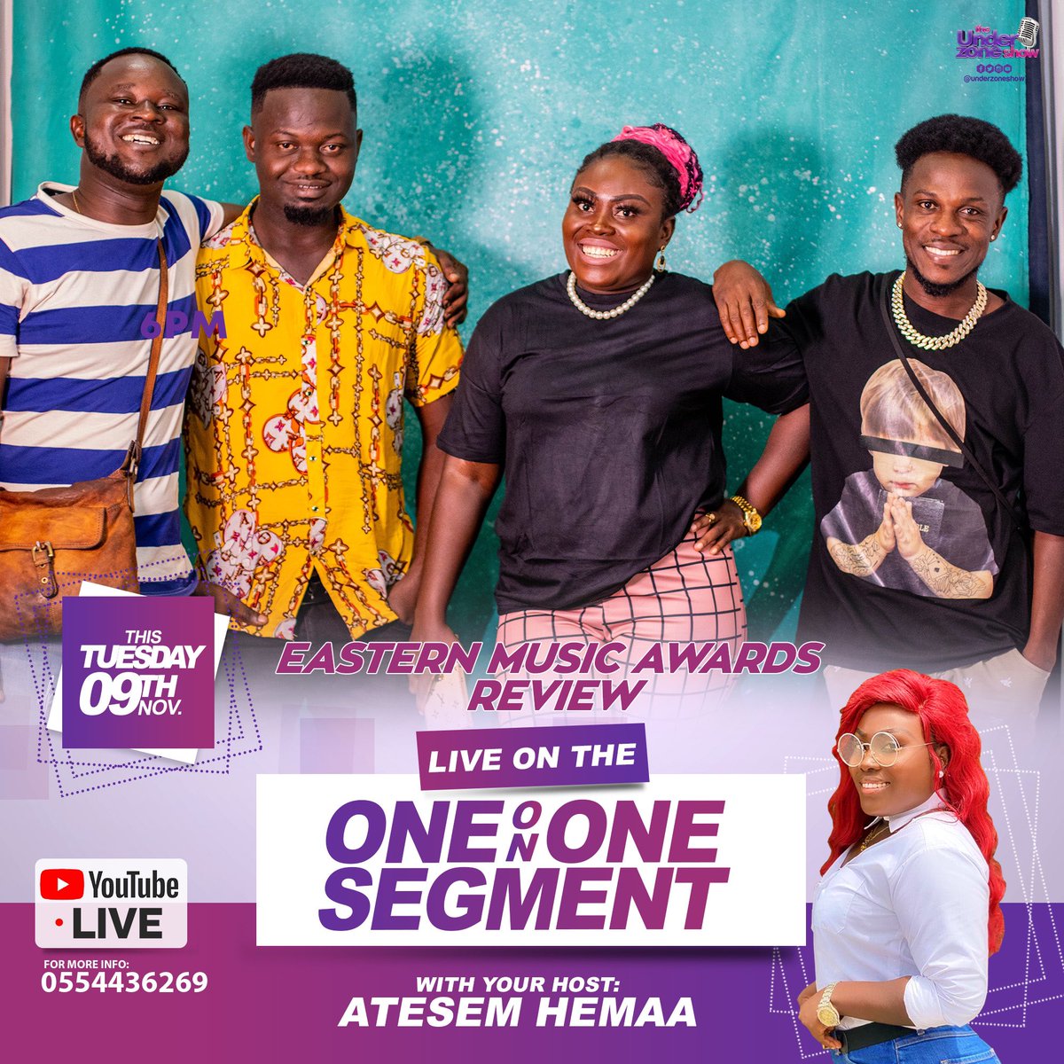 underzoneshow's tweet photo. Let’s talk about Eastern Music Awards Tomorrow, 6PM. Drop all your questions and Suggestions 

#underzone #interviews #trending https://t.co/4kIWGWmOzG