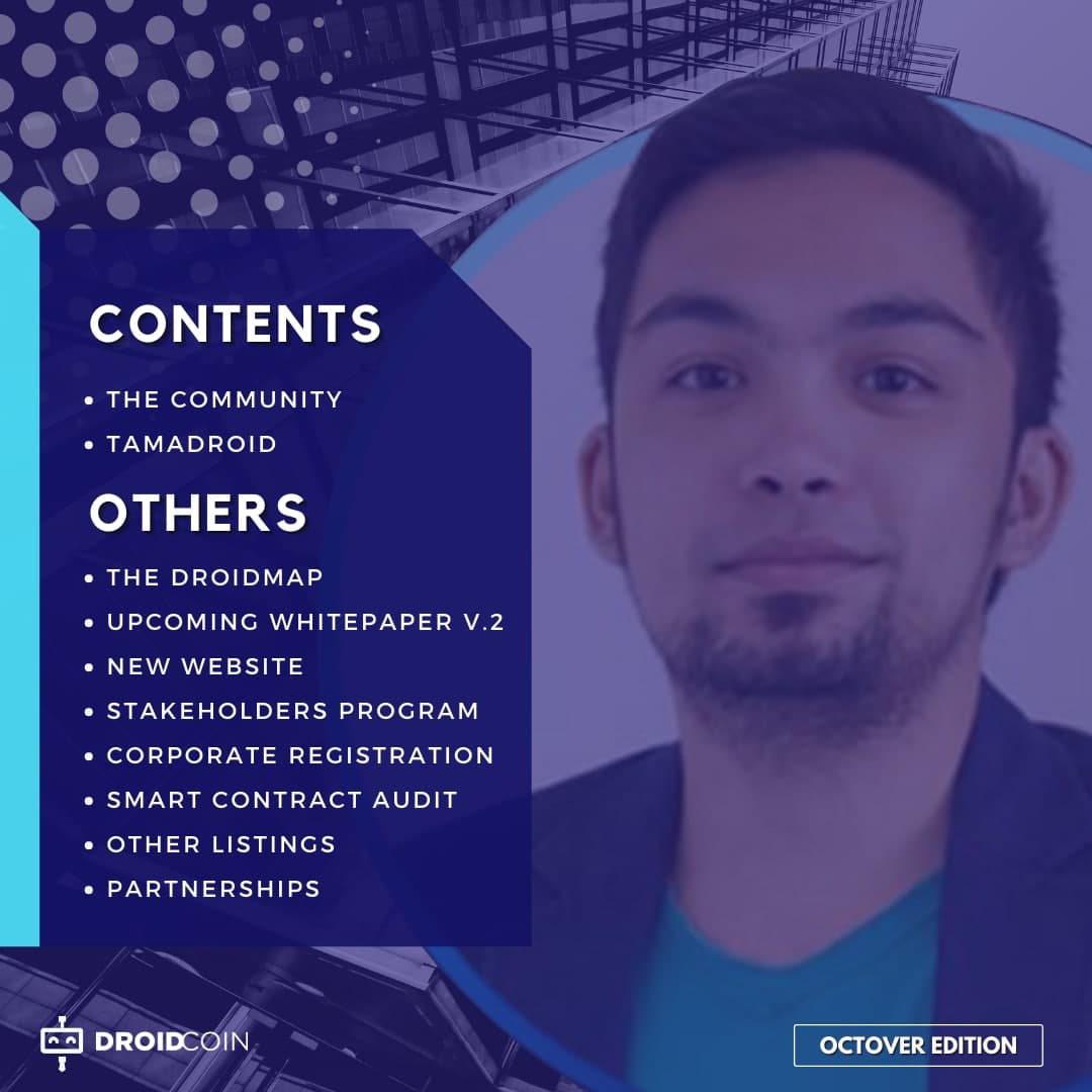 wearedrdc's tweet photo. OCTOVER NEWSLETTER IS OUT!
Full post: https://t.co/2UCsOUENPB
#DRDC #TAMADROID #TECH https://t.co/lOPksc8BTD