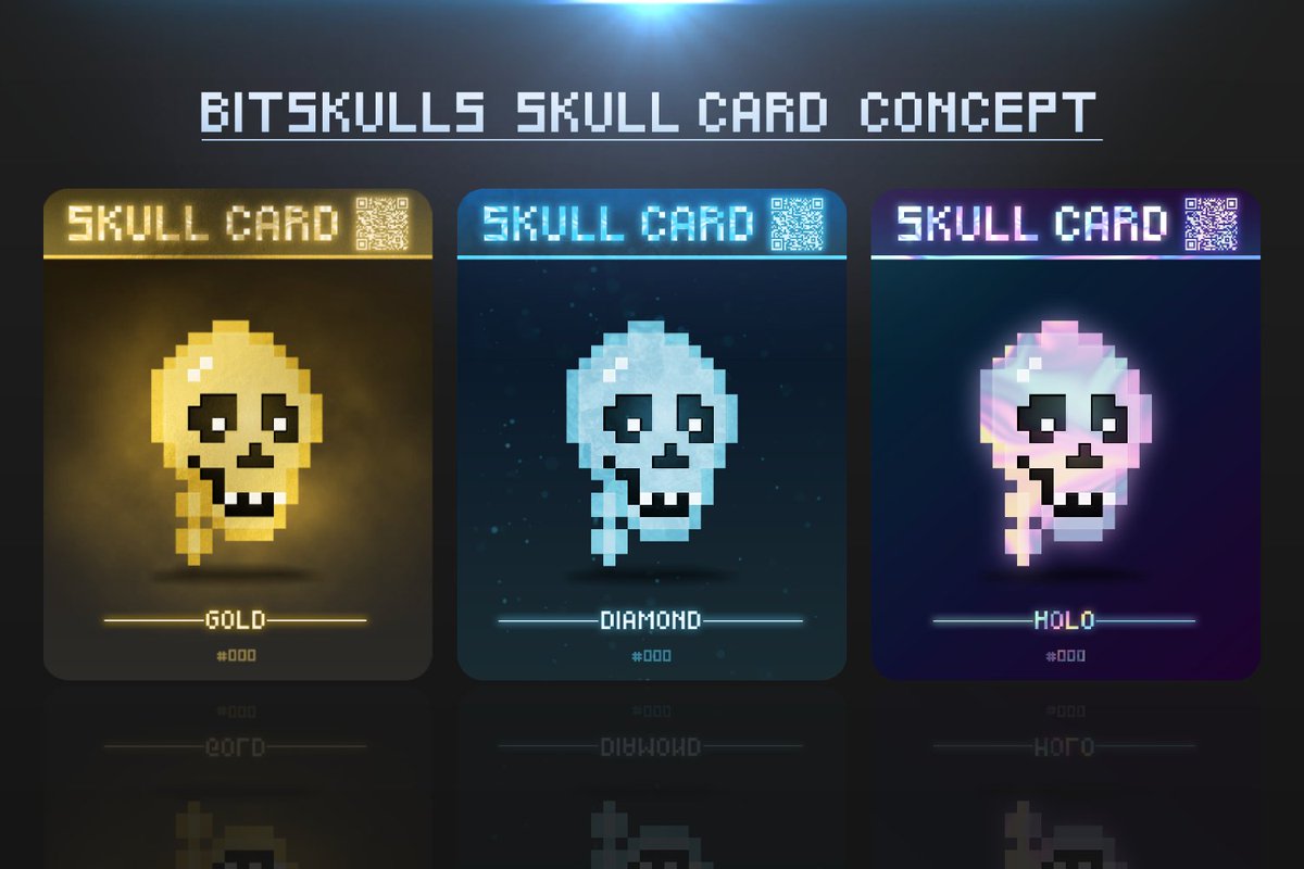 BitSkulls's tweet photo. With the #SkullCard drops happening, I want to give you the chance to get in the first 100 owners!

GIVEAWAY TIME!
How To Enter:
1. Follow✅
2. Like &amp; Retweet🙌
3. Join Discord: https://t.co/usY718PGOM

After 4 days a winner will be chosen in the Discord!
#NFTGiveaways #NFTdrop https://t.co/7sOpmg81ad