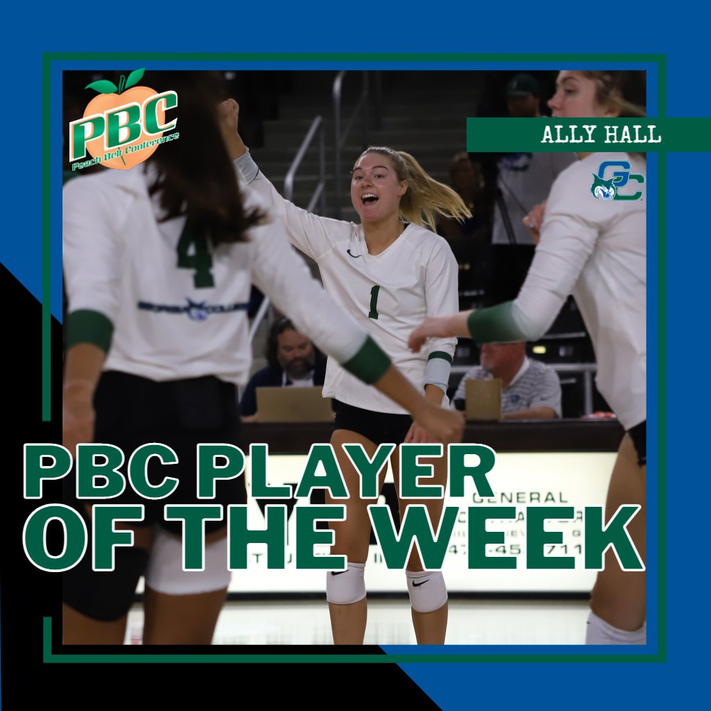 GCSUBobcats's tweet photo. AWARDS: Hall Earns PBC Player of the Week

https://t.co/nP0cym2she

#ThunderBrought #GCVolleyball
@Lambertvolleyba alum Ally Hall https://t.co/eLNcUCvviw