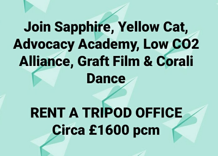 tripod_brixton's tweet photo. We have 3 x offices/studios to rent in the heart of Brixton. 
You'll be bringing your team to a dynamic, creative place to work &amp; socialise. We have tenants who've been with us since opening 4 yrs ago. People like being here!
tripod@meanwhilespace.com
#officetorent #studiotorent https://t.co/OPWIGCpytB