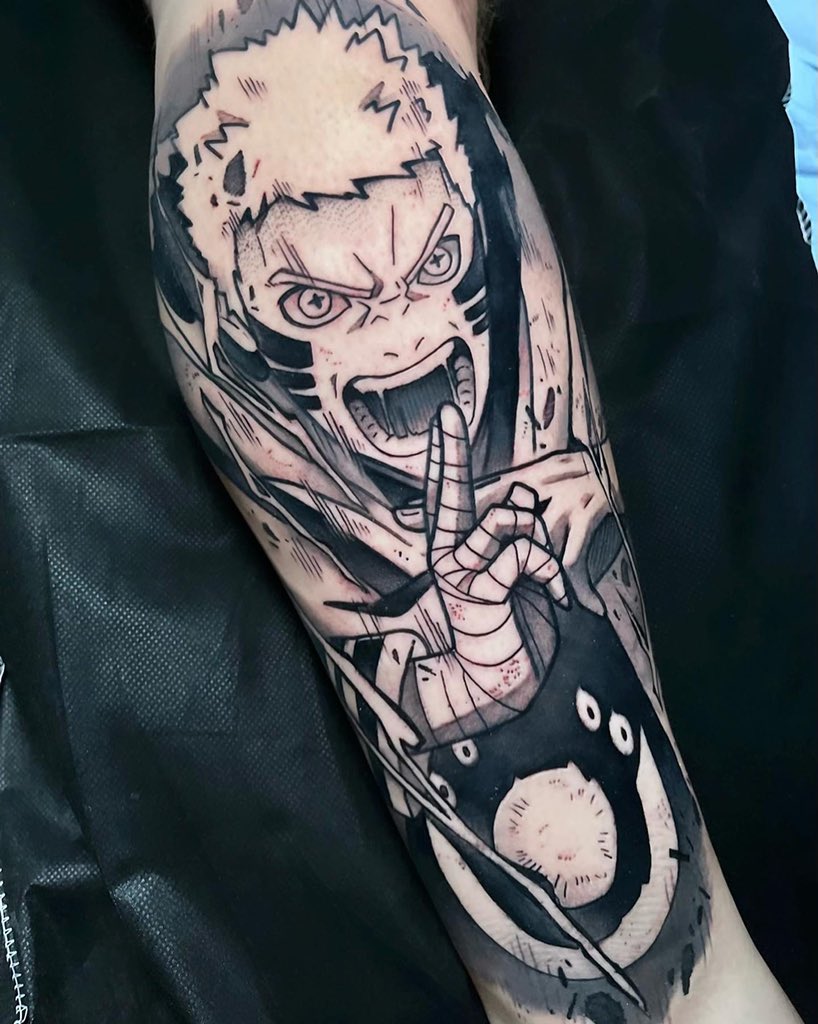 Kakashi to start my naruto-themed sleeve by Dan Mason at Omkara Tattoo,  Philadelphia, PA : r/tattoos