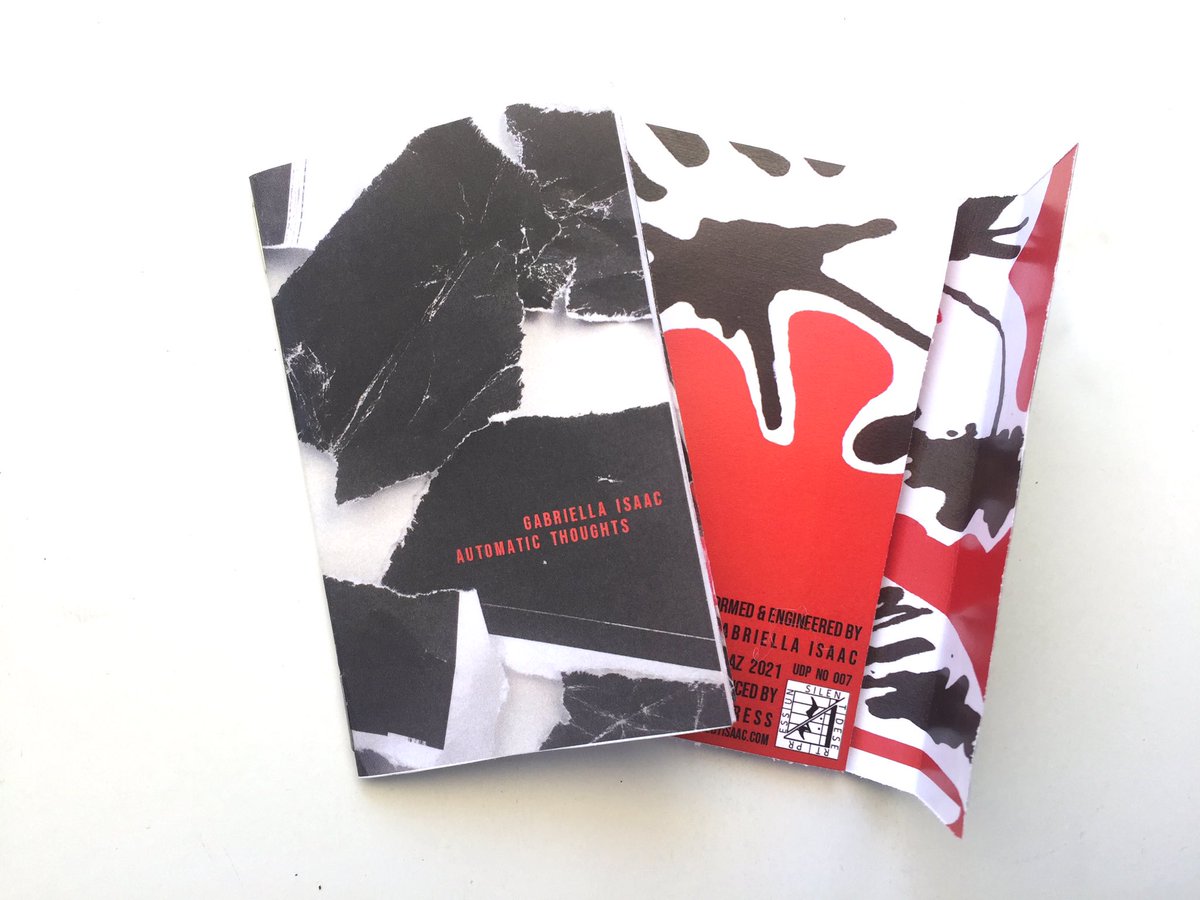 harmonicooze's tweet photo. Incredible pleasure to put out Gabriella Isaac’s “automatic thoughts” today on https://t.co/I1c8xdTAnf // tape+zine+digital // so much fun, exploratory sound &amp; computer destruction // UDP no. 007 https://t.co/rNWTougiLf