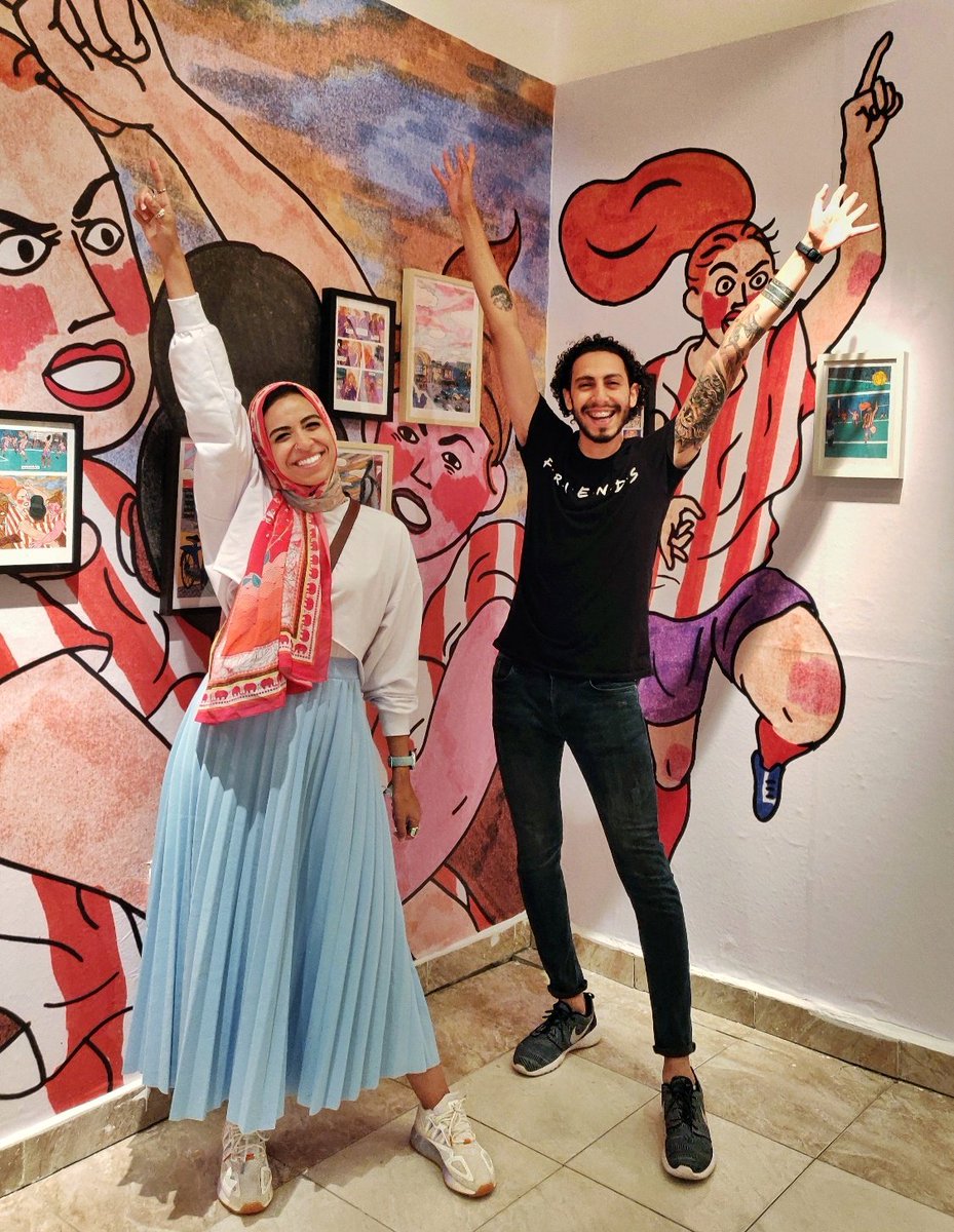 AntwanSherif's tweet photo. I always enjoy my time at #CairoComix ๐
I've volunteered in the 2nd and 3rd runs of the festival and here we come to the 6th ๐
There I've met a lot of talented artists from the region, made good friendships and got myself some very cool comic books and posters.
#cairocomix6 https://t.co/LmAzYhmgJZ