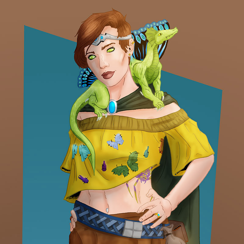 Vespia was a devil may care Witch in my recent long running pathfinder game. Seen here with her fairy dragon companion, Jester
#comics #illustration #witch #RPG #Pathfinder #fantasy #fantasart #fantasyillustration #DnD #digitalart #dragon #fairy #fairydragon