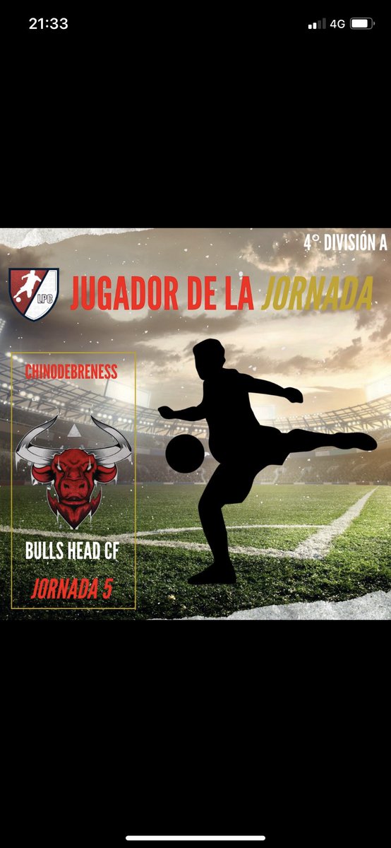 Enhorabuena <a href="/chinodebrenes/">sᴇʀɢɪᴏ ᴍᴀʀᴛɪɴᴇᴢ ᴛᴇʟʟᴇᴢ</a> por ser el jugador de la Jornada.
1 Jornada que juega el equipo en @LigaProClubes1 y conseguimos este premio individual.
Este es el camino a seguir!!💪💪

#VamosBulls🔴⚫️