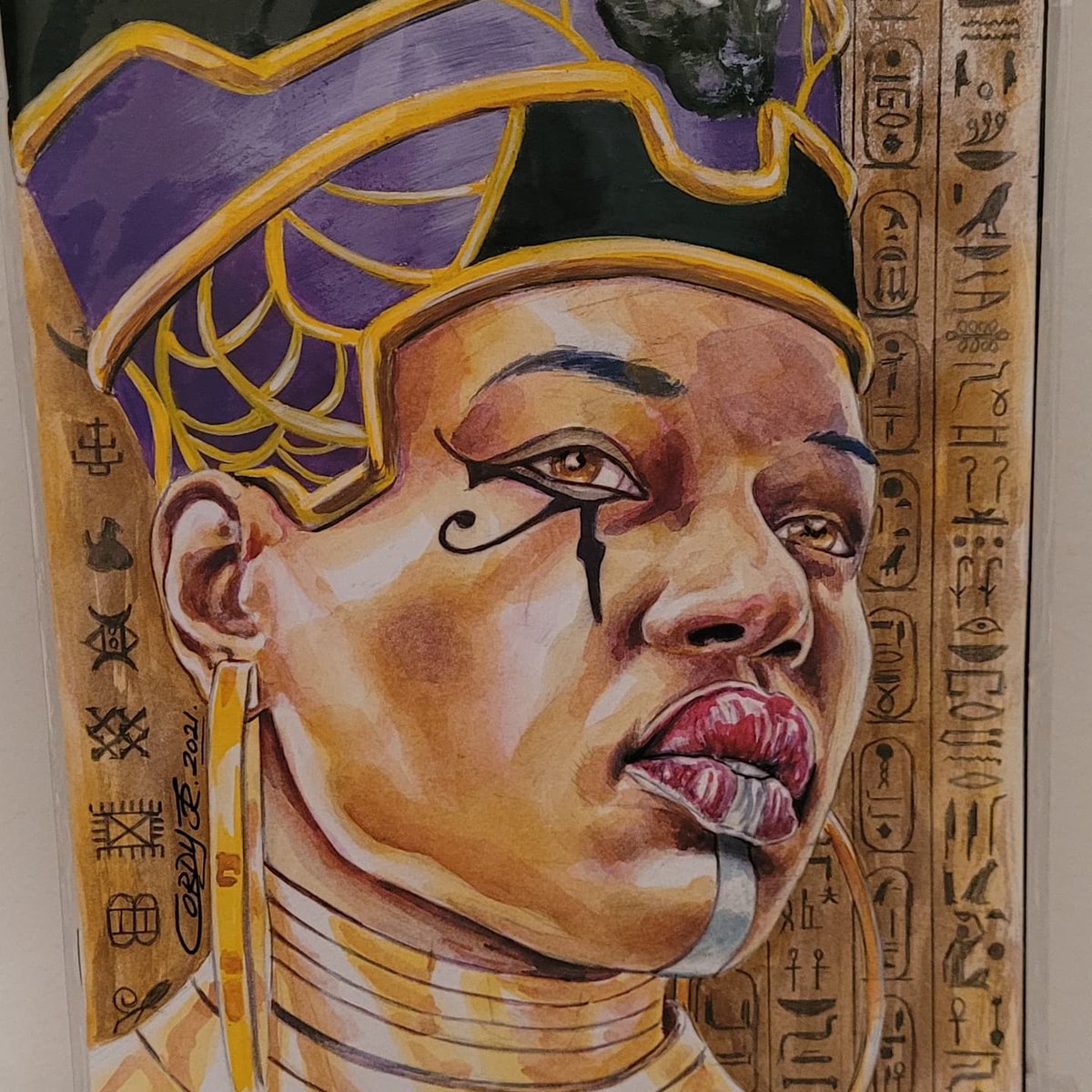 Highcreator1's tweet photo. Here's a recent cover that I create it and then I added some glow-in-the-dark paint to it as an extra effect for the commission. https://t.co/ptN7I94S5m
