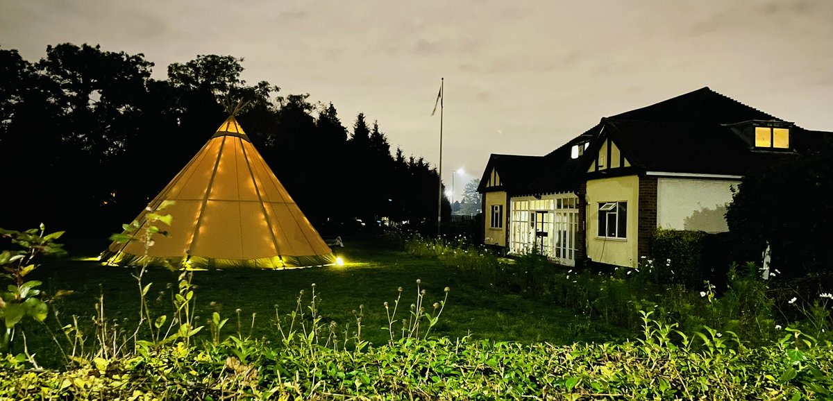 chapmans_green's tweet photo. @lmdasneves @ZenaBrabazon We’re so pleased that @Inspirit_TD are going to be making such good use of the pavilion, and working with the Friends to reimagine the old bowling green too. Their yurt attracted lots of attention from passers-by last week 😊 https://t.co/nRd8cVrcnR