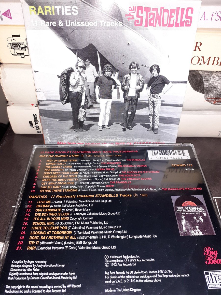 Ponomarov3's tweet photo. Listening to les Standells! ❤ D'abord la BO (en zappant) de Riot on Sunset Strip (1967), ensuite les Rarities, quelques-unes succulentes comme "The Boy Who is Lost" ou "I Hate to Leave You".
#Standells #ChocolateWatchband #HeyThatsRocknRoll #Nuggets https://t.co/hFOXdRGbA2