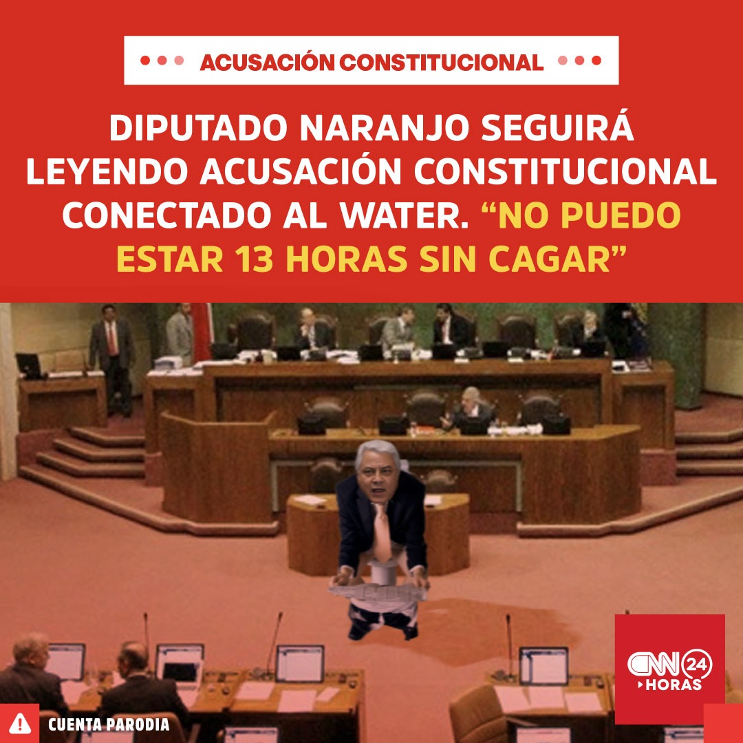 cnn24cl's tweet photo. El Diputado quiere dilatar la acusación leyendo un mamotreto de 1300 páginas hasta que Giorgio Jackson llegue a votar.

#naranjo #AcusaciónConstitucional #cnn24cl https://t.co/NYYmPkJ1sC